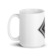 Load image into Gallery viewer, White glossy mug - The Technological Singularity Warning Sign
